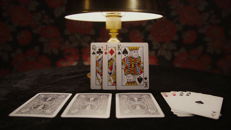 Palace on the W.F.A. deck, on black velvet under a brass lamp