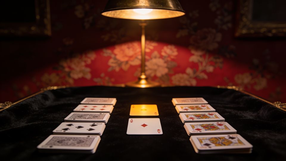 Spit on the W.F.A. deck, on black velvet under a brass lamp