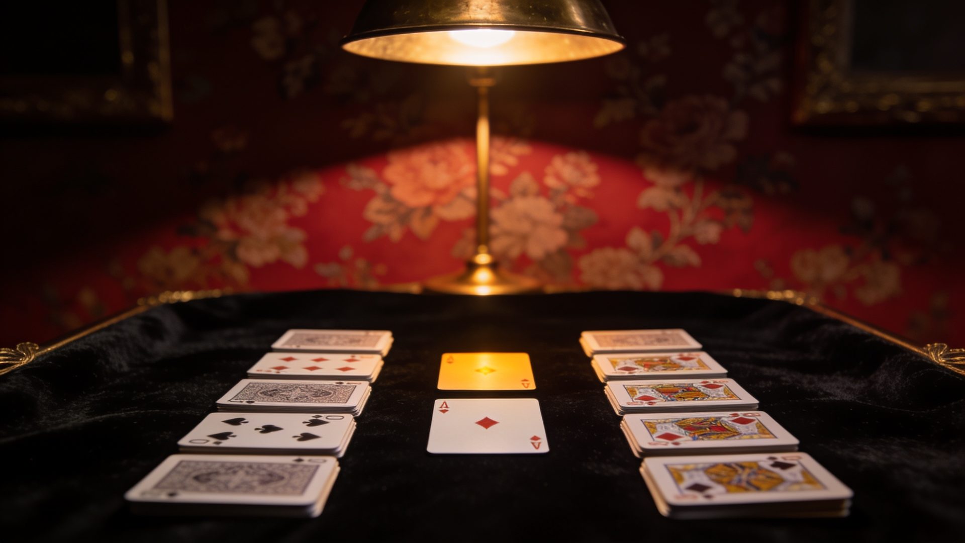 Spit on the W.F.A. deck, on black velvet under a brass lamp
